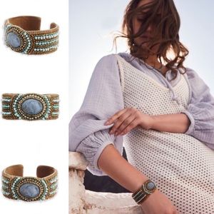Myra Bag Handcrafted Ethnic Beaded Cuff Bracelet